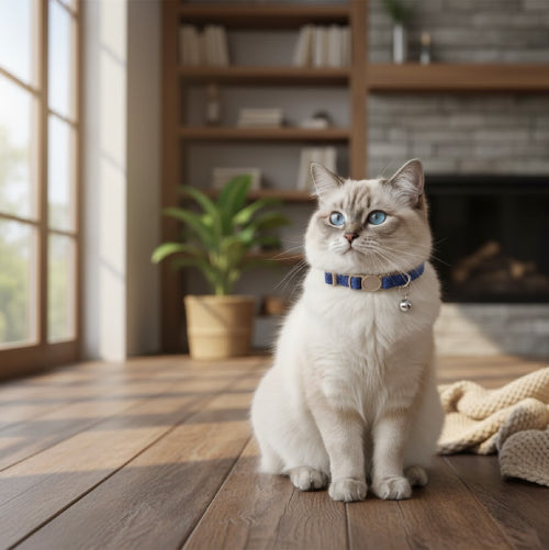 Collier chat personnalisé anti étranglement cou