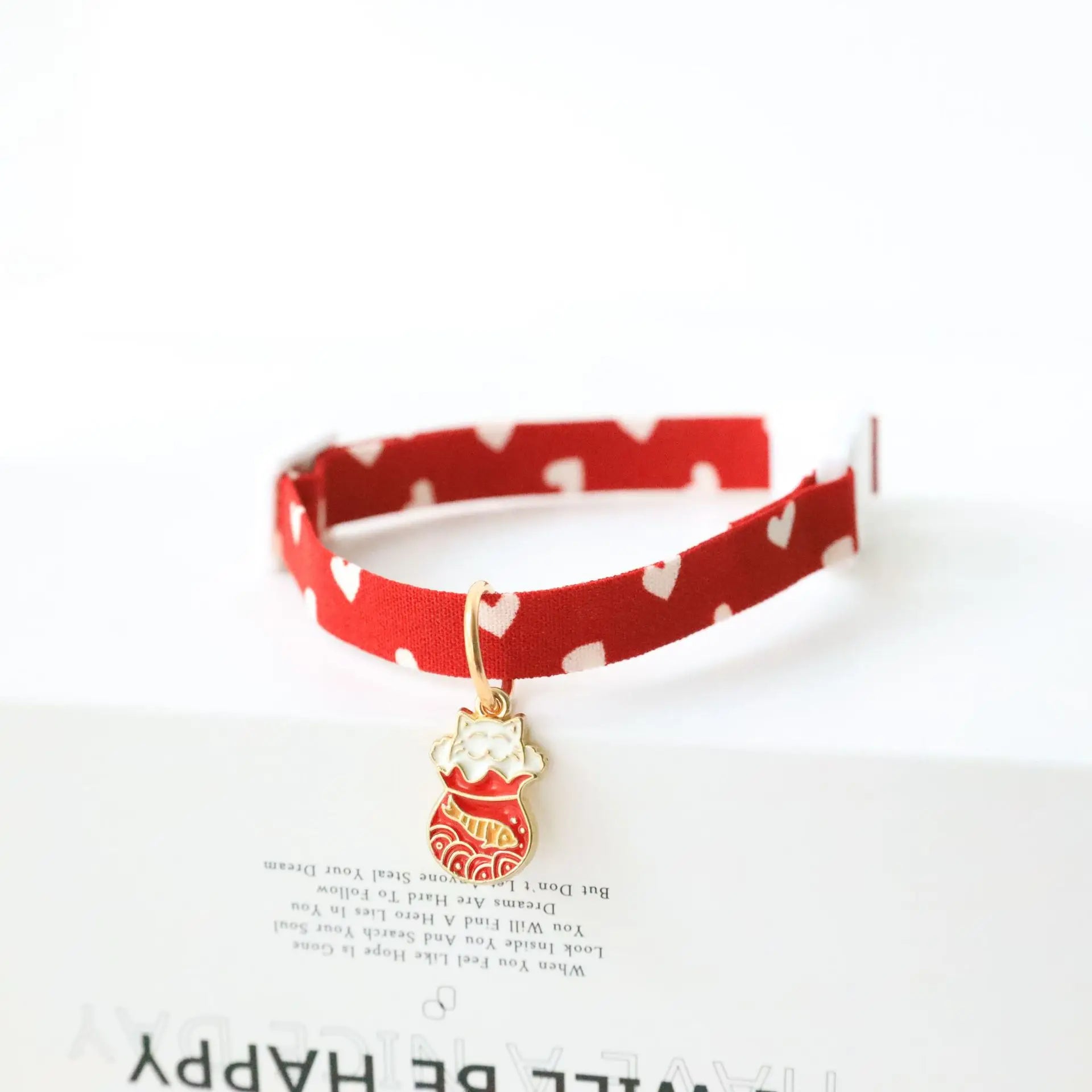 Collier chat rouge - ChatMour