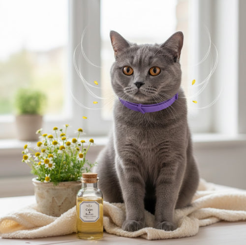 Collier phéromone chat camomille