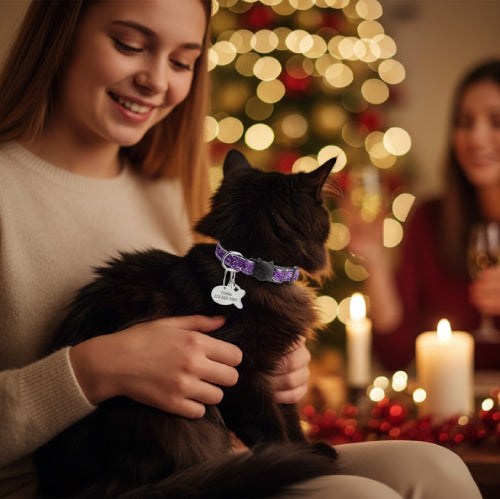 Collier pour chat en nylon à personnaliser fille 