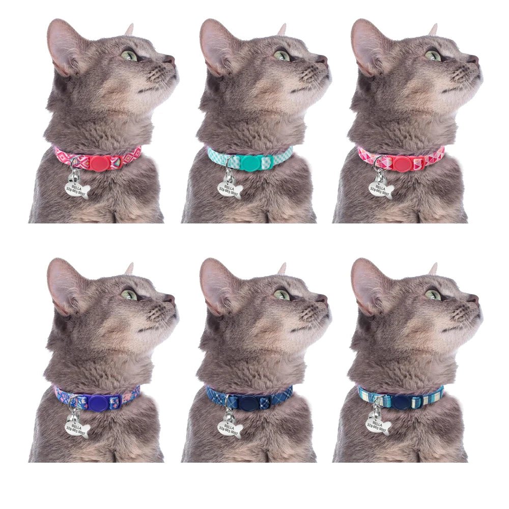 Collier pour chat en nylon à personnaliser - ChatMour