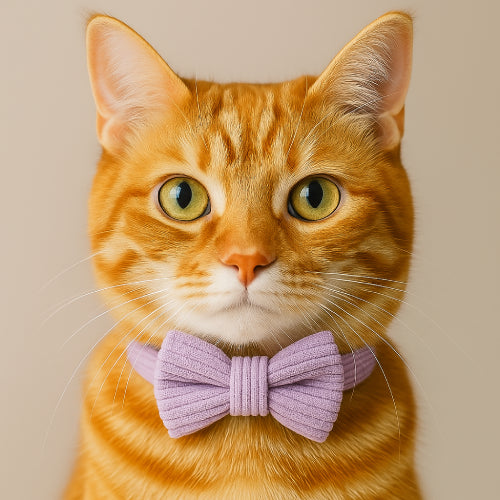 Collier pour chat personnalisable violet cou 