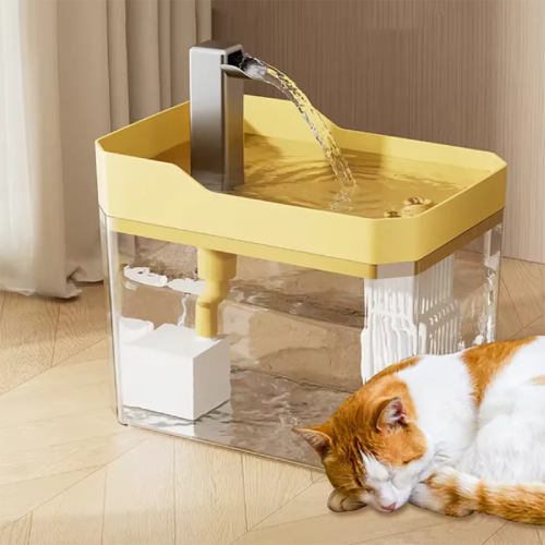 Fontaine d'eau filtré pour chat silencieuse
