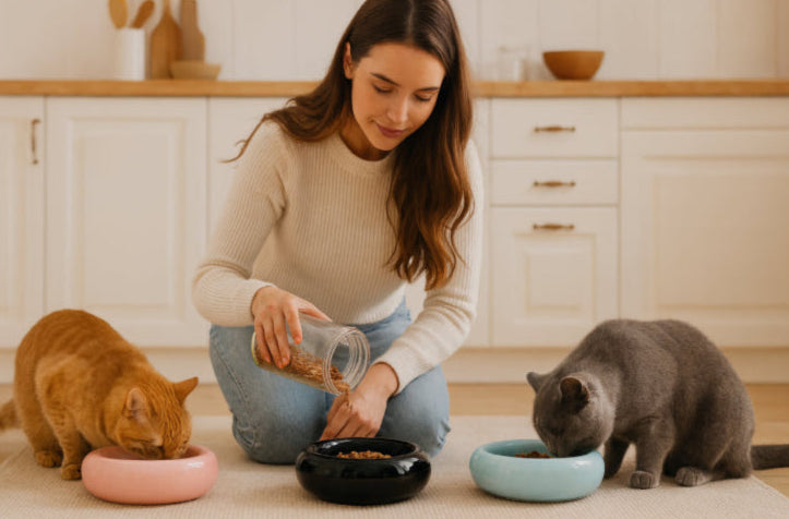 Gamelle en céramique pour chat cuisine