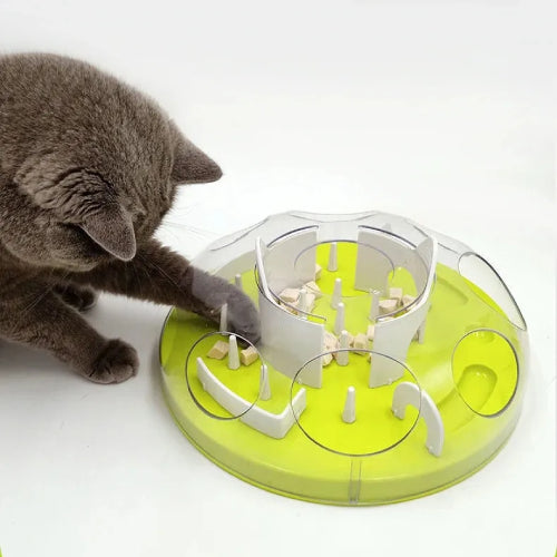 Gamelle ludique pour chat fond blanc