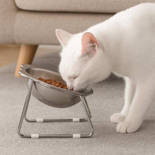 Gamelle pour chat forme chat