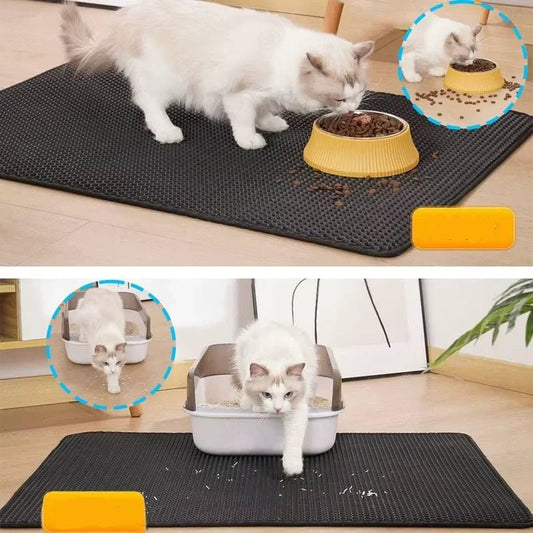 Grand tapis de litière pour chat - ChatMour