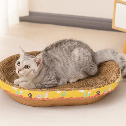 Griffoir planche à gratter chat gris