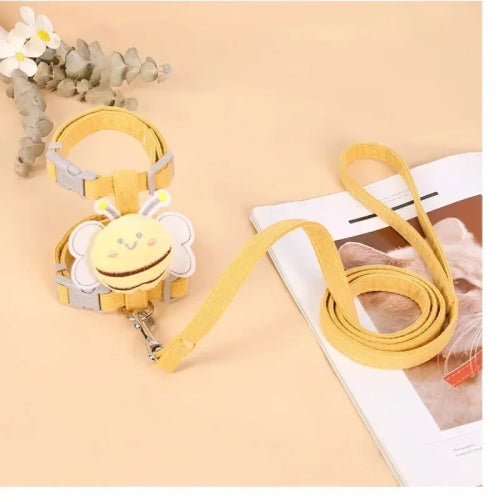 Harnais abeille pour chat collier 