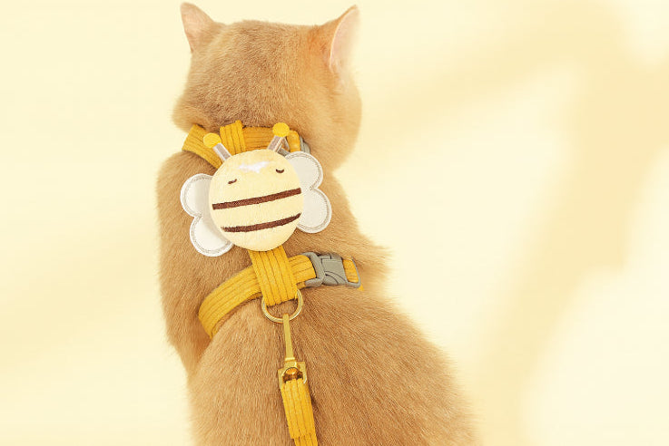 Harnais abeille pour chat dos