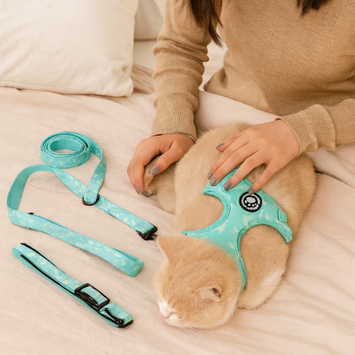 Harnais à motif pour chat lit