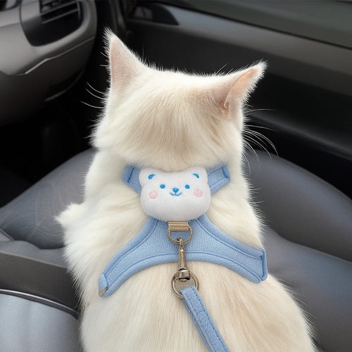 Harnais peluche pour chat voiture 