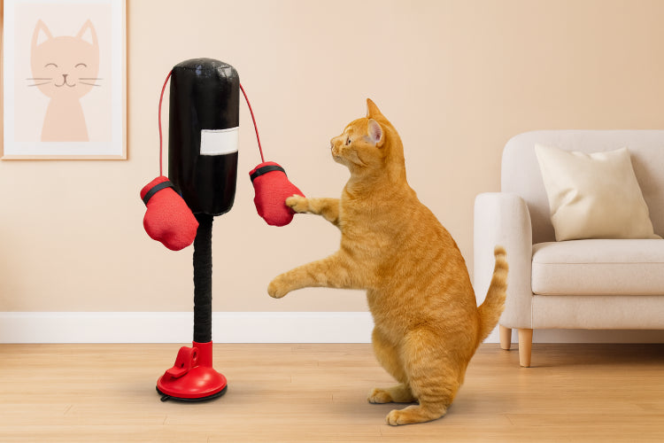 Jouet de Boxing  interactif pour chat salon