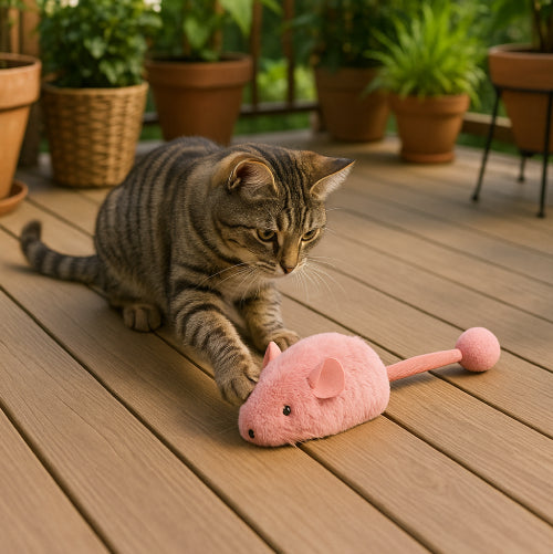 Jouet souris pour chat balcon 