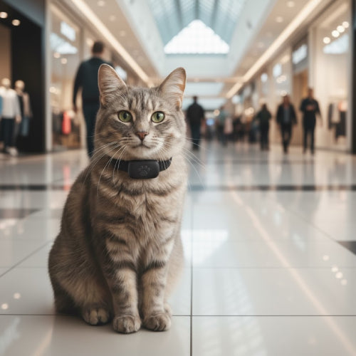 Localisateur pour chat noir cou 