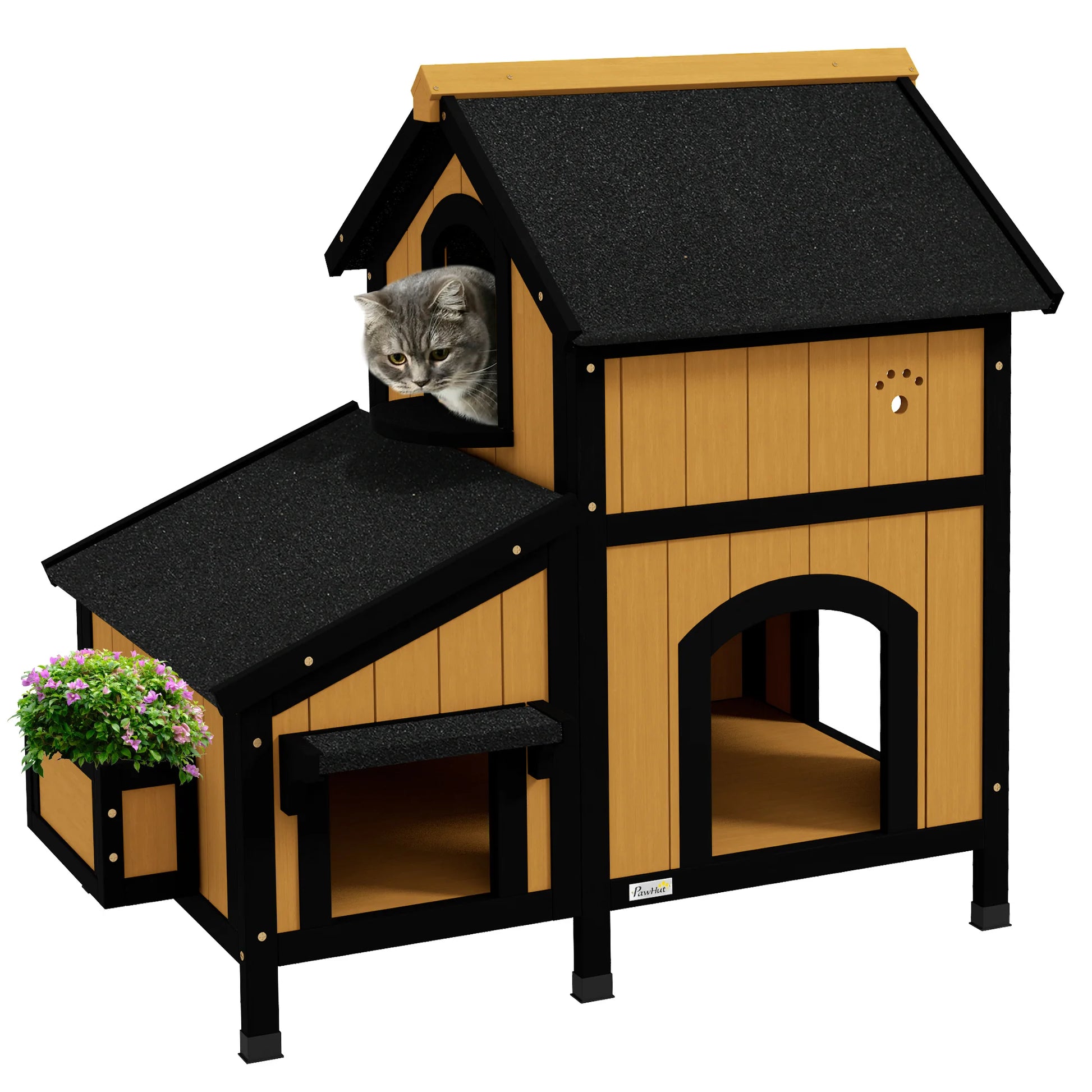 Maison en bois pour chat - ChatMour