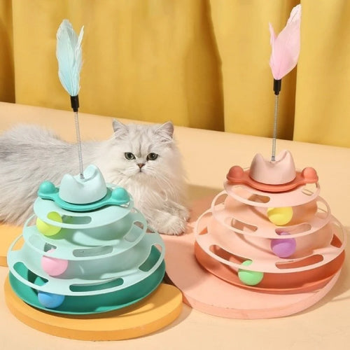 Meilleur jouet pour chat rose vert 