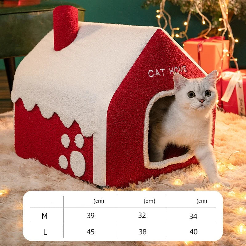 Niche de noël chat tailles 