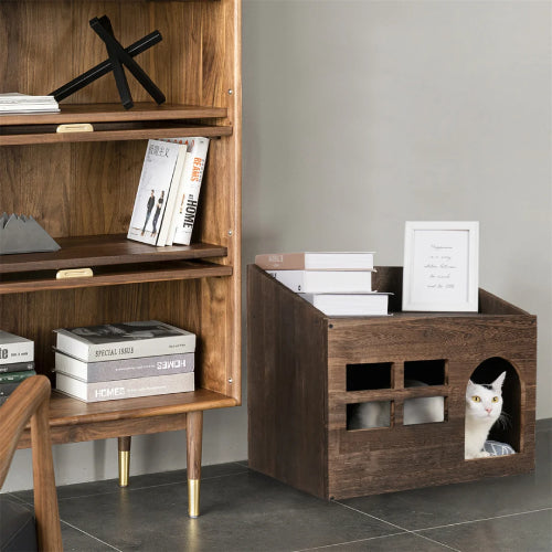 Niche de salon pour chat sol