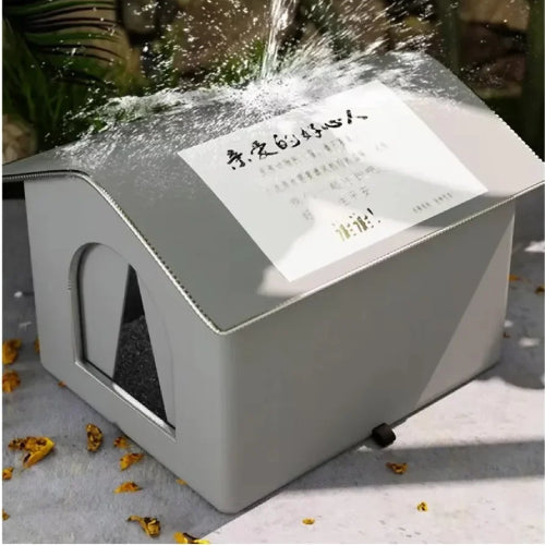 Niche pour chat extérieur eau