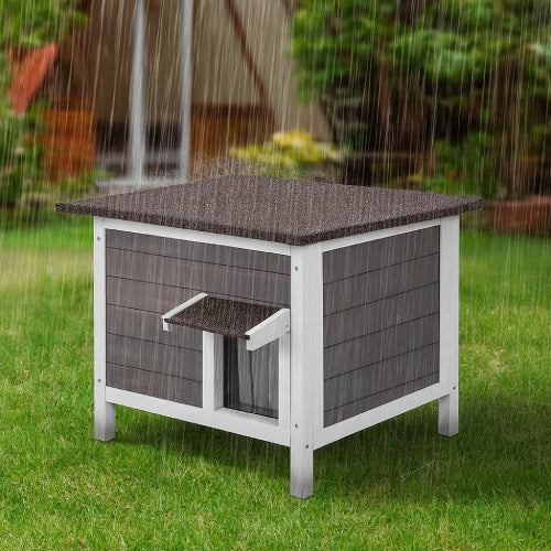 Niche  pour chat extérieur hiver pluie