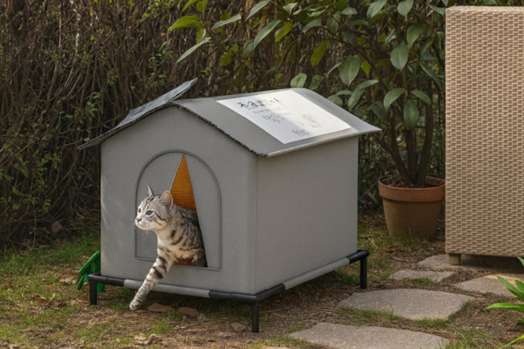 Niche pour chat extérieur jardin