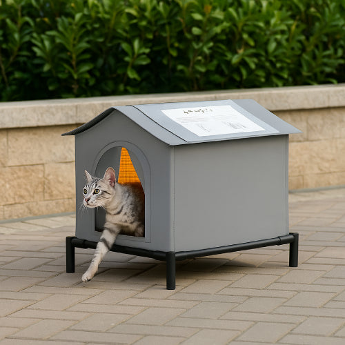 Niche pour chat extérieur rue