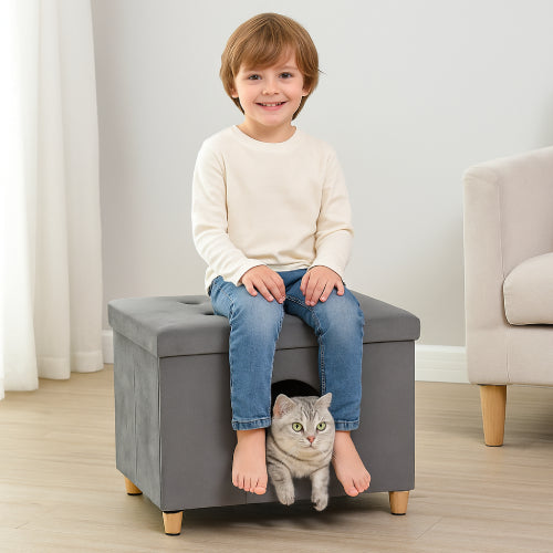 Niche tabouret pour chat enfant