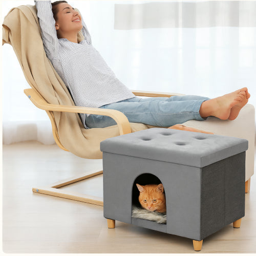 Niche tabouret pour chat relax