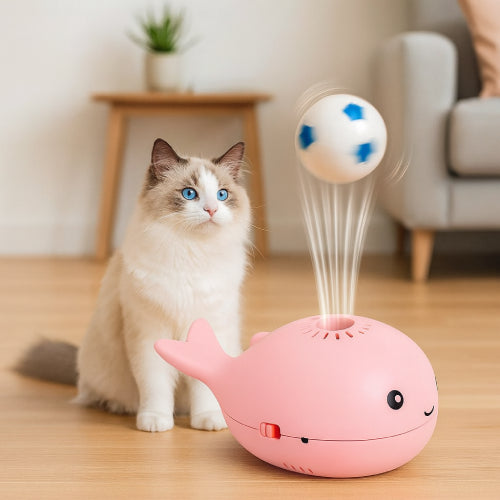 Robot chat jouet balle 