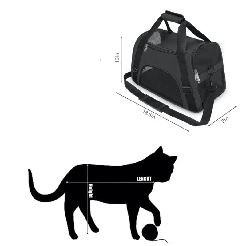 Sac à Main en Maille Respirante pour Chat - ChatMour