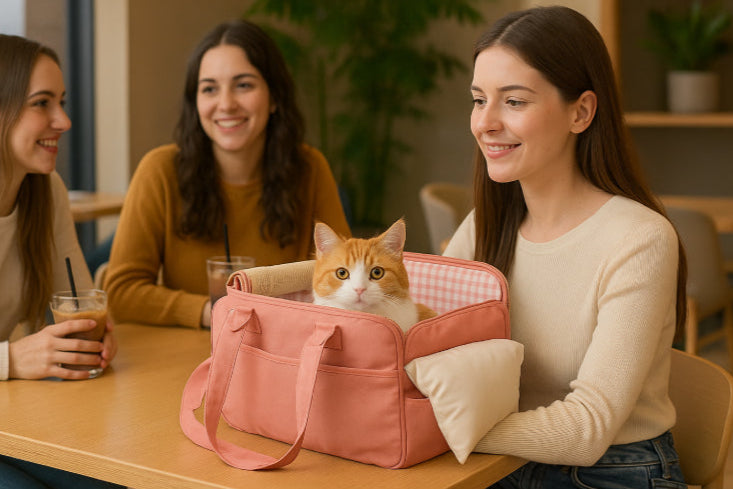 Sac de transport petit chat filles
