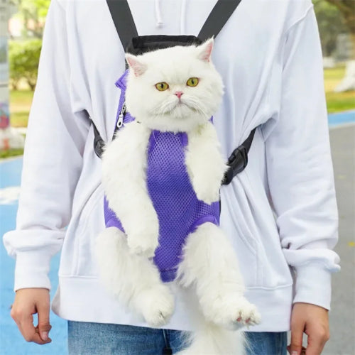 Sac à dos harnais chat porté 