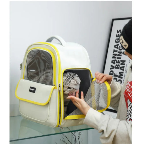 Sac à dos respirant pour chat main