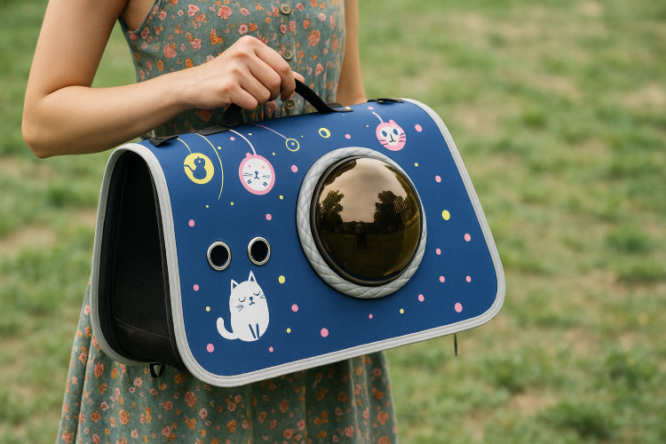 Sac à main de transport pour chat  fille