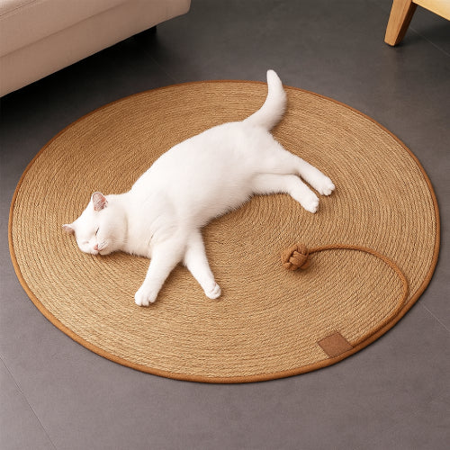 Tapis à gratter chat blanc