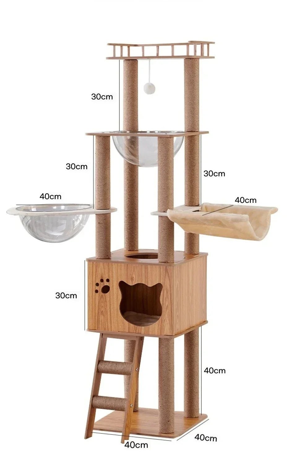 Arbre à chat en bois - ChatMour