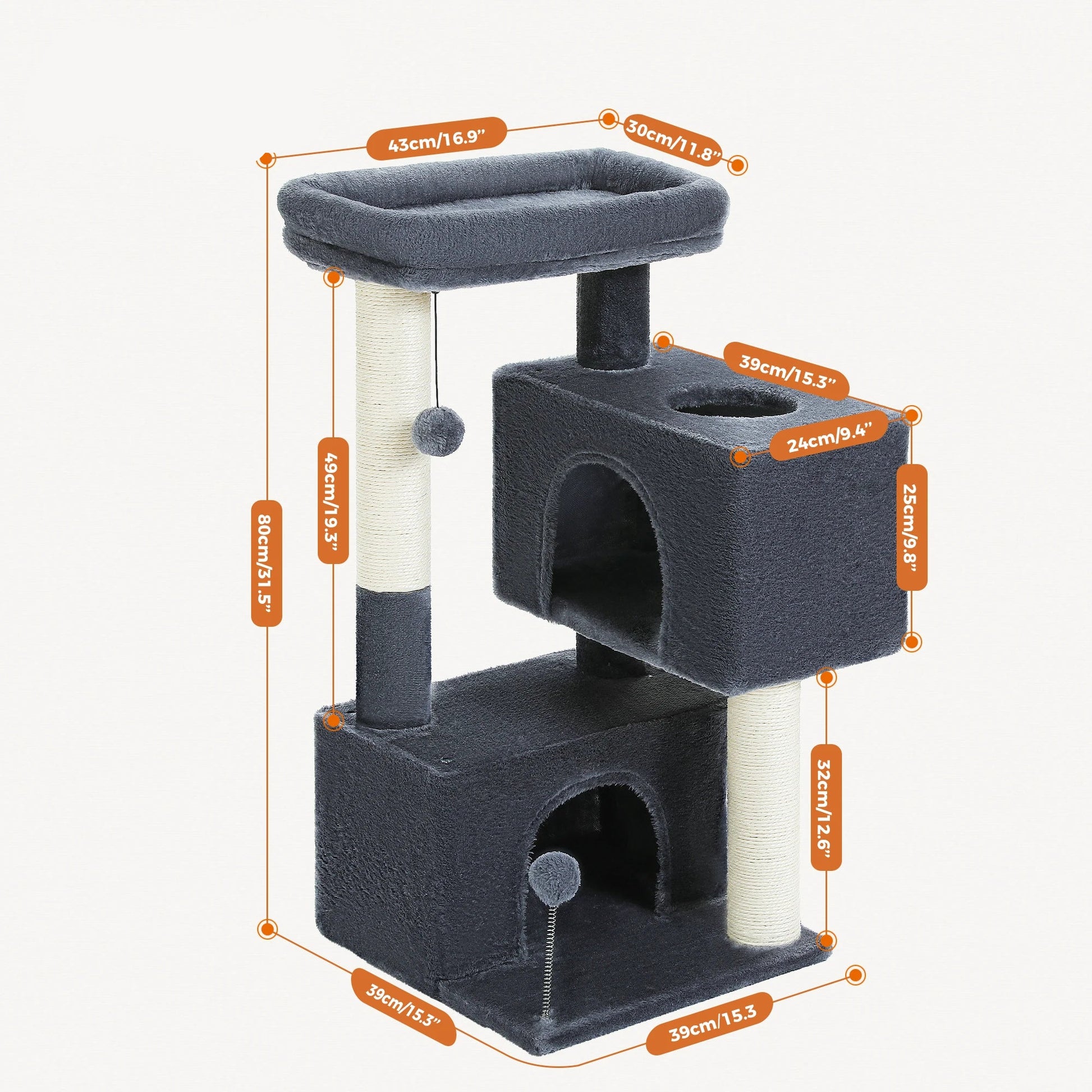 Arbre a chat noir et rouge - ChatMour